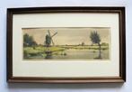 A. van Hemert.1883-1944.Molens in de polder.Kleurenets., Ophalen of Verzenden