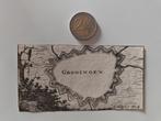 Zeldzame mini gravure van 340 jaar oud - vesting Groningen, Ophalen of Verzenden