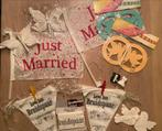 Versiering Bruiloft ~  Just Married slingers enz., Versiering, Ophalen of Verzenden, Zo goed als nieuw, Geboorte of Huwelijk