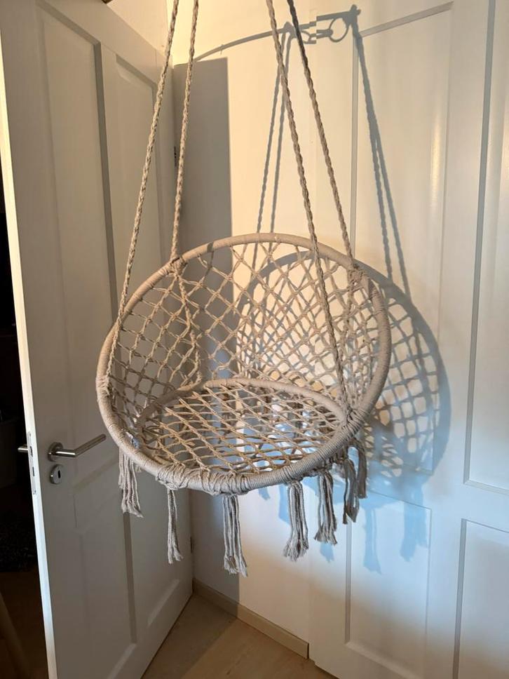 Hangstoel - Ibiza style, Huis en Inrichting, Stoelen, Zo goed als nieuw, Eén, Stof, Overige kleuren, Ophalen of Verzenden
