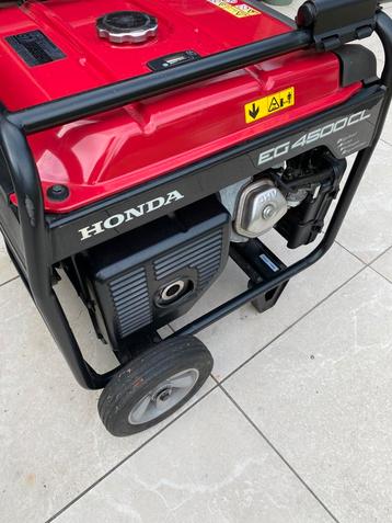 Honda EG4500 CL generator/aggregaat met rijsysteem en toebeh beschikbaar voor biedingen