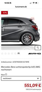 Orginele amg a45 diffuser uitlaatpijp dakspoiler raamlijsten, Ophalen of Verzenden