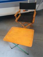 Vintage campingstoel en tafel, Caravans en Kamperen, Kampeermeubelen, Ophalen, Zo goed als nieuw, Campingstoel