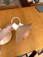 Deense hanglampen schotel lamp 2 stuks Deens design retro, Gebruikt, Deens, Ophalen of Verzenden, Metaal