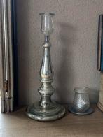Franse antieke zilverglas, kwikzilveren kandelaar Bikkel”, Antiek en Kunst, Ophalen of Verzenden