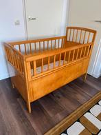 Vintage Ledikant | Hout | Zijkant Inklapbaar | 60x120 cm, Kinderen en Baby's, Ophalen, Gebruikt, Ledikant