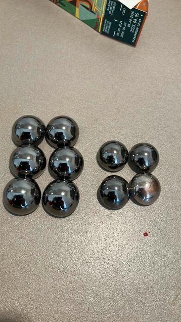 Grijs zilver knopen halve bollen ijzer 6x2,5cm en 4x2cm beschikbaar voor biedingen