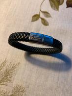 DRKS Armband - Leer met tekst, Ophalen of Verzenden, Zo goed als nieuw, Zwart, Leer