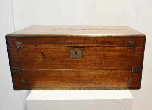 Antieke Engelse schrijfkist met geheime laadjes, Antiek en Kunst, Antiek | Woonaccessoires, Ophalen of Verzenden