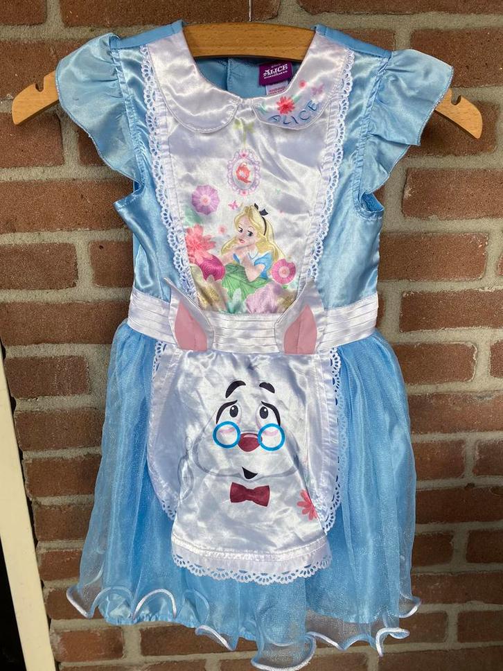Disney’s Alice in Wonderland verkleed jurkje, Kinderen en Baby's, Carnavalskleding en Verkleedspullen, Zo goed als nieuw, Meisje