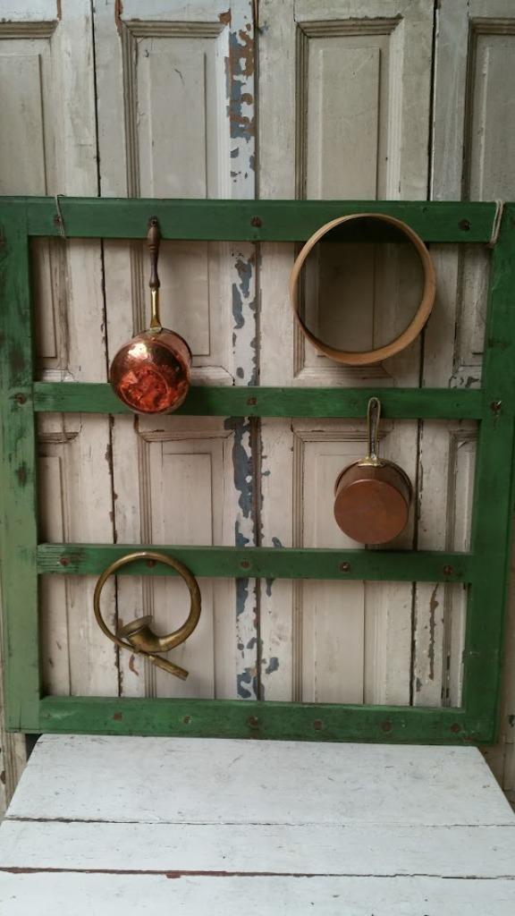 Groot groen rek keuken rek brocante, Antiek en Kunst, Curiosa en Brocante, Ophalen