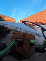 Gebruikte parasol met tegels, Tuin en Terras, Parasols, Ophalen, Verstelbaar, Gebruikt, 2 tot 3 meter