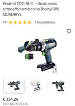 Mooie festool bat boormachine en klopboormachine met bat, Ophalen of Verzenden, Zo goed als nieuw, 600 watt of meer, Boormachine