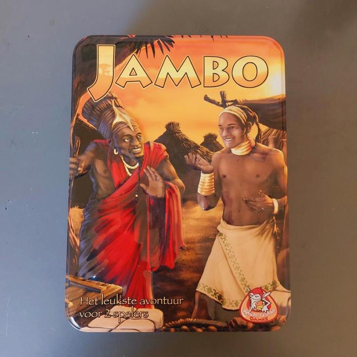 Jambo kaartspel voor 2 - White Goblin games, Hobby en Vrije tijd, Gezelschapsspellen | Bordspellen, Gebruikt, Een of twee spelers