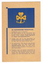 scouting Briefkaart "De Padvindsters Wereldvlag", Ophalen of Verzenden, Zo goed als nieuw, Embleem, Speld of Insigne