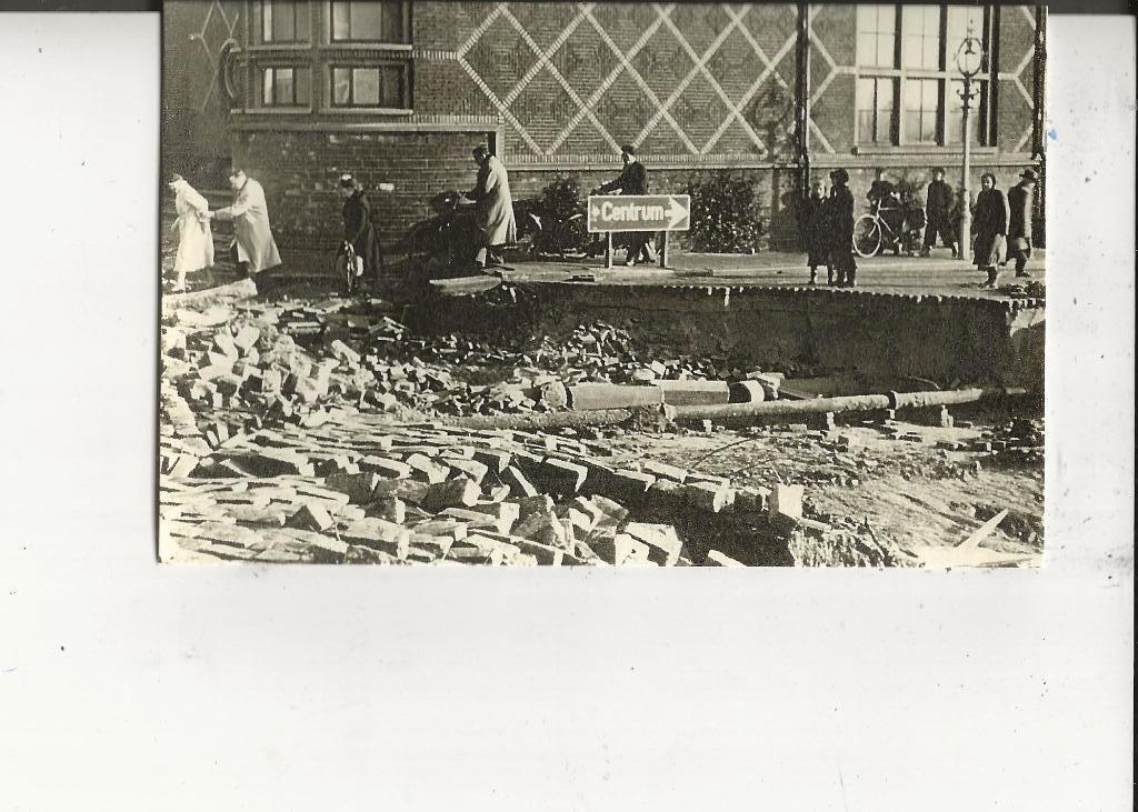 Dordrecht Havenstraat hoek Hoge Bakstraat febr 1953, Ophalen of Verzenden, 1940 tot 1960, Ongelopen, Zuid-Holland