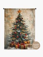 Wandkleed XXL  Kerstboom 120x160 cm, Ophalen of Verzenden, Nieuw
