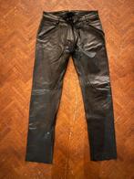 Leren broek, W32 L36, Kleding | Heren, Broeken en Pantalons, Ophalen of Verzenden, Gedragen, Overige maten, Zwart