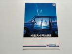 Folder Nissan Prairie, Nissan, Ophalen of Verzenden, Zo goed als nieuw