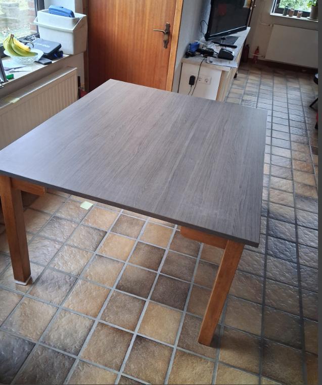 tafel 140 x 120, Huis en Inrichting, Tafels | Eettafels, Gebruikt, 100 tot 150 cm, 100 tot 150 cm, Rechthoekig, Eikenhout, Overige houtsoorten