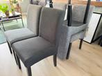 Eetkamerstoelen, 4 grijze en 2 zwarte, Ophalen, Hout, Gebruikt, Grijs