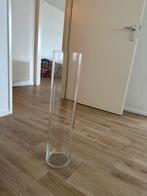 Ikea glazen vaas cylinder 68 cm, Glas, Ophalen of Verzenden, Zo goed als nieuw, 50 tot 75 cm