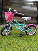 12 inch meisjes fiets roze / mint, Minder dan 16 inch, Zo goed als nieuw, Ophalen