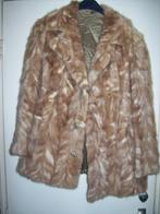 Bontjas jr 50/60 Beige Nerts (M)42, Beige, Maat 42/44 (L), Gedragen, Weet ik  niet