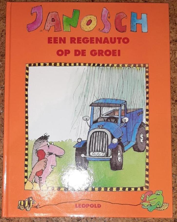 Janosch- Een Regenauto op de groei- HC, Boeken, Kinderboeken | Kleuters, Zo goed als nieuw, Fictie algemeen, Verzenden