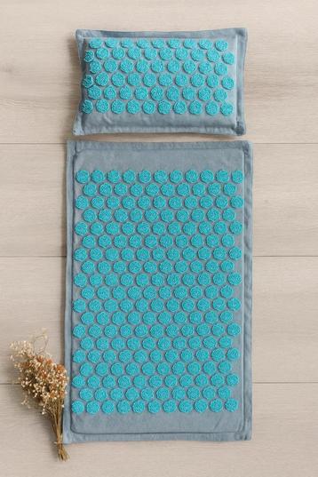 Nooit gebruikte acupressuurmat kokos boekweit groen eco beschikbaar voor biedingen