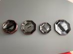 Vintage dinnerware collection - red trim - dinerborden, Ophalen, Gebruikt, Glas, Bord(en)