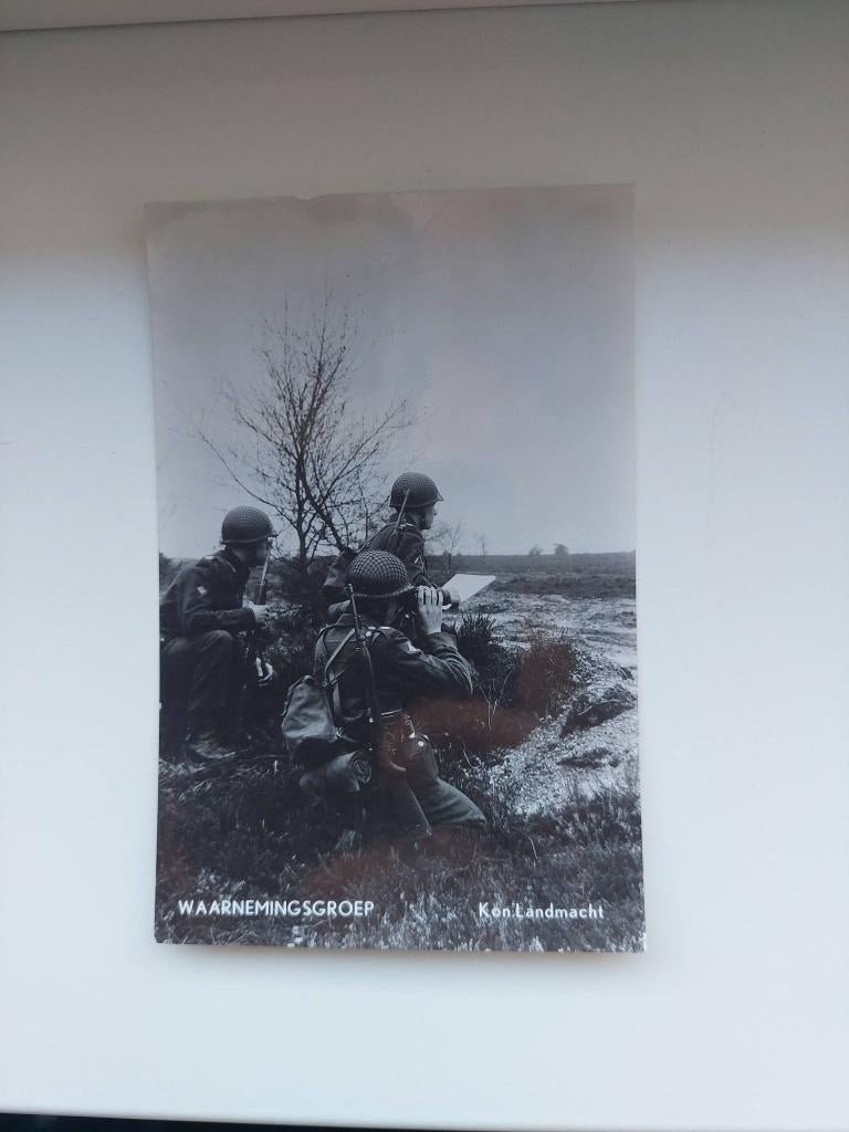 kaart Waarnemingsgroep kon.Lamdmacht 1958, Gebruikt, Foto, Ophalen of Verzenden, Voor 1940