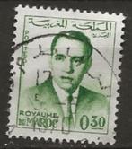 Marokko 10, koning3, Verzenden, Marokko, Gestempeld