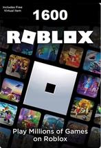 Roblox Cadeaubon 1600 Robux - Inclusief Gratis Item, Online, Overige genres, 1 speler, Nieuw