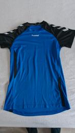 Hummel Sportshirt Maat M - Blauw/Zwart, Fitness, Ophalen of Verzenden, Zo goed als nieuw, Hummel