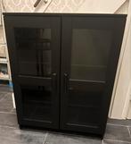 IKEA Brimnes Vitrinekast - Zwart, Huis en Inrichting, Kasten | Vitrinekasten, Ophalen, Gebruikt, 50 tot 100 cm, Glas