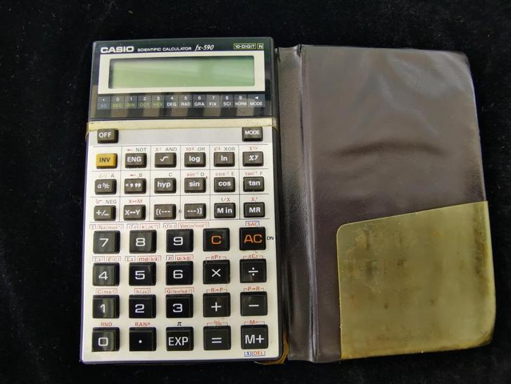 vintage Japan Casio fx-590 wetenschappelijke Rekenmachine, Diversen, Rekenmachines, Gebruikt, Ophalen of Verzenden