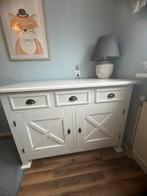 Houten ladekast met deuren, Antiek en Kunst, Ophalen of Verzenden