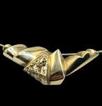 Modernistische Gouden Design Ketting, Verzenden, ., Zo goed als nieuw, .
