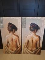 2 mooie schilderijen te koop, Huis en Inrichting, Woonaccessoires | Schilderijen, Tekeningen en Foto's, Ophalen, Gebruikt, Schilderij