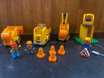 Duplo bouwplaats werkwagens, Kinderen en Baby's, Speelgoed | Duplo en Lego, Verzenden, Zo goed als nieuw, Duplo