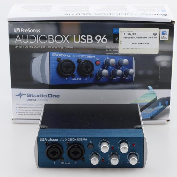 Presonus Audiobox USB 96, Muziek en Instrumenten, Effecten, Zo goed als nieuw