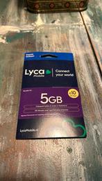 Nieuwe sim kaart 5gb xs bundel lyca mobile, Telecommunicatie, Prepaidkaarten en Simkaarten, Overige providers, Ophalen of Verzenden