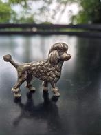 Tinnen poedel beeldje, Ophalen of Verzenden, Zo goed als nieuw, Hond of Kat, Beeldje of Figuurtje
