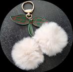 Tashanger kers sleutelhanger kersen pluche cherry pendant, Verzenden, Nieuw