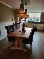 Eiken kloostertafel/eettafel, Ophalen of Verzenden, Zo goed als nieuw