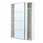 IKEA Pax kast schuifdeuren 3x hoogglans 1 x spiegel, Huis en Inrichting, Kasten | Kledingkasten, Ophalen, 50 tot 100 cm, Zo goed als nieuw