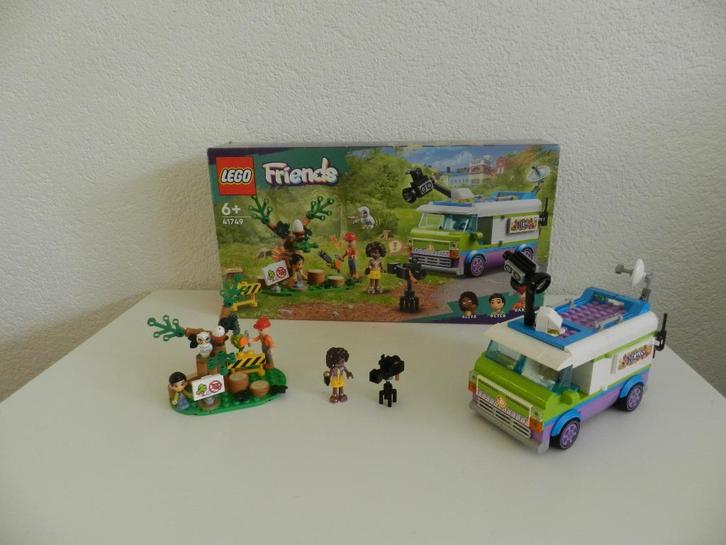 Lego Friends 41749 - Nieuwsbusje, Kinderen en Baby's, Speelgoed | Duplo en Lego, Zo goed als nieuw, Lego, Complete set, Ophalen of Verzenden