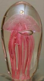Beeld glassitem mondgeblazen kwal roze rose glas gaaf uniek, Ophalen of Verzenden