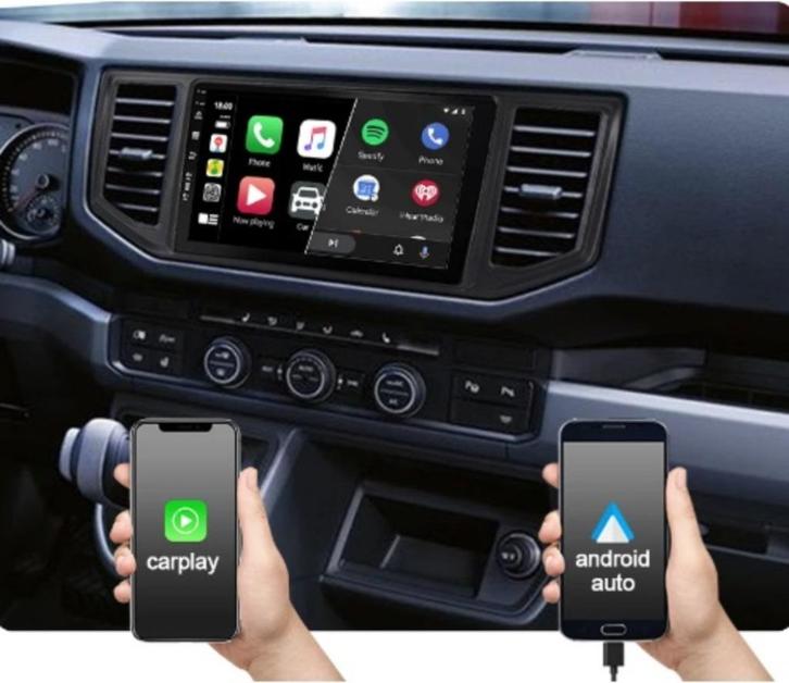 Navigatie Volkswagen Crafter 2017 android 14 carplay usb, Auto diversen, Autoradio's, Nieuw, Ophalen of Verzenden